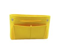 mophrati Essentiels cosmétiques organisés et protégés avec un organisateur de maquillage polyvalent sac intérieur organisateur de maquillage en feutre sacs intérieurs, Jaune