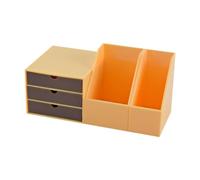 mophrati Étagère de Bureau Miniature pour Maison de poupée avec Support de Rangement pour dossiers : Une façon ludique de Les Livres et de développer Le, Jaune, 3.7 x 5.3 x 4.6 cm