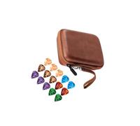 mophrati Étui de rangement pour médiators de guitare, étanche et de grande capacité, accessoire de guitare portable et compact, universel, pour acoustique, avec porte-clés
