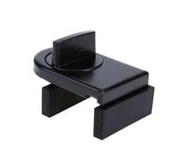 mophrati Fenêtre coulissante Serrure de sécurité pour Enfants Bouchon d'armoire en métal réglable loquets de Portes réutilisables matériel d'amélioration Valise, Le Noir