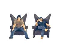 mophrati Figurine Miniature 1/64 Figurines de Personnes modèles en résine fabriqués à la Main pour la Construction de paysages Table Sable Figurines réalistes peintes à Main. Figurine 1/64