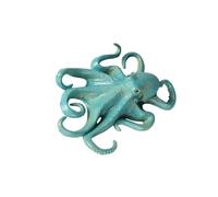 mophrati Figurines de pieuvres en Plastique pour décoration de Bureau - Animaux Marins - Ensemble Jeu - Pieuvre A, Bleu, 14 x 10.5 x 4 cm