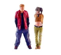 mophrati Figurines Miniatures réalistes à l'échelle 1/64, conçues pour la création de dioramas et de mises en scène Originales. Figurines garçons et Filles Miniatures. Modèles en résine pour