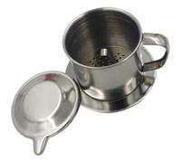 mophrati Filtre anti-goutte Press-on Passoire Tasse Tasse Exquis Lisse Cafetière Professionnel Professionnel Fournitures De Cuisine