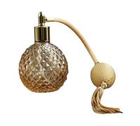 mophrati Flacon vaporisateur de parfum portable, classique et léger, idéal pour offrir pour soi-même. Flacon échantillon vide en verre avec cordon, parfait, Jaune Gris
