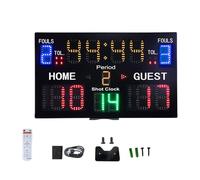 mophrati Gardien de Score Portable avec télécommande, Tableau de Bord électronique pour Basket-Ball, entraînement et Jeu Match