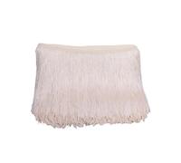 mophrati Garniture à franges en polyester - Vêtements de danse latine et artisanat de bricolage Il existe une large gamme styles et choix, blanc