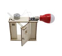 mophrati Générateur interactif pour Ouvrir Les Portes - Jouet en Bois avec Petite Dynamo - Modèle pédagogique pour l'apprentissage des Sciences, Technologies, ingénierie et