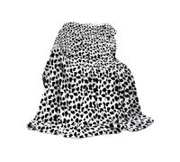 mophrati Grande Couverture Douce et jetée en Laine de Polyester absorbante et Respirante, Couverture Confortable et Douce et légère, Tache de léopard