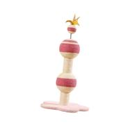 mophrati Griffoir Vertical résistant avec Clochette, en sisal de qualité supérieure pour Un Confort de Jeu Optimal en intérieur. Ce griffoir interactif sisal est doté d'une Clochette.