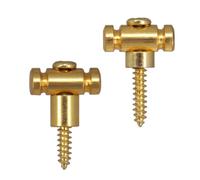 mophrati Guide-cordes de rechange durables avec vis. Maintient l'accordage de la guitare, réduit l'usure des cordes et prolonge leur durée vie. Guide-cordes à rouleaux avec, Or, Longueur 11 mm