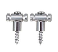 mophrati Guides de cordes de remplacement avec vis : préservent la sonorité de la guitare, prolongent sa durée de vie et offrent un soutien durable Pour aux guitares, Argent, Longueur 11 mm
