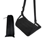 mophrati Hamac compact pour les pieds, idéal pour les vols et le bureau, tissu confortable, portable et réglable, kit essentiel pour vols long-courriers, repose-pieds, UN