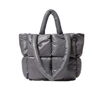 mophrati Housse de coussin confortable avec sensation d'oreiller rembourrée pour plus de douceur Palettes de couleurs tendance Sac fourre-tout en nylon Sac à bandoulière, gris