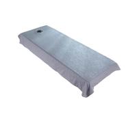 mophrati Housse de lit en polyester doux, légère et respirante, agréable au toucher, indispensable pour les massages professionnels. Nappe avec trou pour