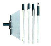 mophrati Jardin avec poignée, Outil de Nettoyage extérieur, Outil de Jardinage, désherbage, Mousse Multi-usages, désherbage, déneigement la Glace, 1.6 m