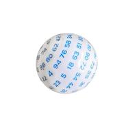 mophrati Jeu de dés polyédriques D100 à 100 Faces - Accessoire Indispensable pour des soirées Jeux en Famille réussies - Apprentissage des mathématiques, Bleu, 48mm