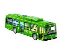 mophrati Jouet de Bus pour Enfants expérience de Simulation audiovisuelle réaliste modèle Voiture Bus simulé audiovisuel ABS, Vert