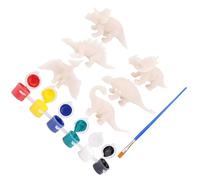 mophrati Jouet éducatif pour Enfants, explorez Le Monde de la Peinture avec Ensemble de Peinture 3D, Dinosaure en PVC, Plusieurs Couleurs, Jeu Familial
