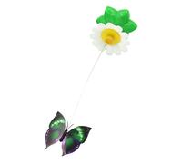 mophrati Jouet interactif Automatique pour Chat : Un Exercice Qui maintient Les Chats d'intérieur en pour Bonne santé et Heureux en Poursuivant de fascinantes Formes de Papillons rotatifs.