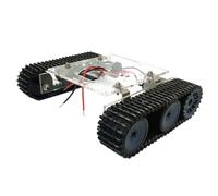 mophrati Kit de châssis de Wagon-citerne à chenilles avec Moteur Acrylique 33GB520 DC9-12V et Robot à Monter soi-même