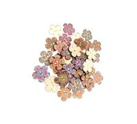 mophrati Laissez libre cours à votre créativité avec ces boutons en bois Pour aux motifs floraux vintage peints, de formes assorties, pour tous vos besoins de couture. Boutons