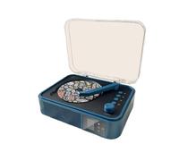 mophrati Lecteur CD Bluetooth avec Commandes faciles à Utiliser, Format Compact et Durable, Lecteur CD ABS rétro pour la Maison, Bleu