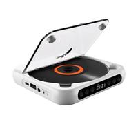mophrati Lecteur CD Mignon avec Batterie Rechargeable intégrée pour Une écoute Facile, tel qu'un Lecteur CD Portable avec écouteurs CD-RW, Blanc