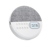 mophrati Lecteur CD Personnel à Commandes faciles à Utiliser, Lecture Polyvalente, Lecteur CD Personnel Portable ABS, Durable, Blanc