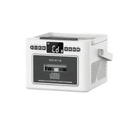 mophrati Lecteur CD Portable avec Double Haut-Parleur Bluetooth, Mode Cartes TF, Son Hi-FI, télécommande, réception FM/pour AUX, Blanc, A Une Fonction de Bande