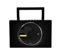 mophrati Lecteur CD Portable avec Radio FM et Commandes faciles à Utiliser et Son Haute fidélité. Lecteur CD ABS pour la Maison, Noir