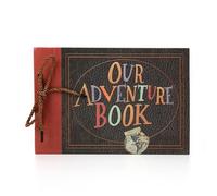 mophrati Livre d'aventure Vintage Album Photo grande capacité papier Scrapbook voyage anniversaire mariage mémoire adulte enfants
