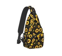 mophrati Longueur de la bandoulière réglable et impression colorée dans le sac à à bandoulière Polyester Changchun Flower Crossbody Bag, Façon marguerite