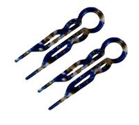 mophrati Lot de 2 épingles à cheveux Prestige à double mécanisme Lialys, 2 épingles à cheveux en acétate durable longue durée Prestige, lot de 3, B