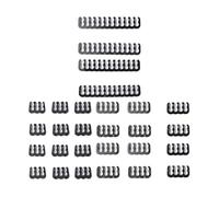 mophrati Lot de 24 Peignes à câbles pour Cartes mères GPU 6 et 8 Broches (24 Broches, connecteurs 3,0 à 3,6 mm), Clips Blancs, Noir, 4