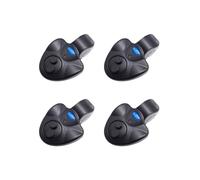 mophrati Lot de 4 alarmes de Morsure Poisson avec indicateur Sea Pole Alarmes à Clipser en Plastique Buzzer Équipement Plein air Accessoires Sport