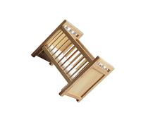 mophrati Maison de poupée Miniature rétro à l'échelle 1/12 : Ensemble de Meubles et Berceau pour Chambre à Coucher, ajoutant Une Touche Fantaisie l'heure du Jeu. Collection exquise. 1/12 :