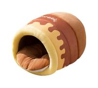 mophrati Maison pour Chat Honey Pot offrant Chaleur et sécurité, lit Douillet pour Animaux de Compagnie, abri pour Grimper et se, Couchage Confortable pour Un Chaton Qui, Brun, L