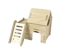 mophrati Maisonnette en Bois pour gerbilles, Jouets et abri, favorisant Une activité Physique Saine. Espace de Jeu spacieux et aéré pour Petits Animaux de Compagnie, Modèle A