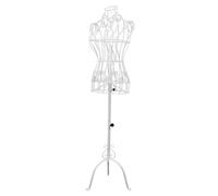 mophrati Mannequin féminin élégant, présentoir Buste pour Tailleurs, idéal pour Exposer Les Collections -gardistes. Ce Mannequin est fabriqué en Fer Robuste. Sa Structure , Blanc