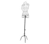 mophrati Mannequin féminin élégant, présentoir buste pour tailleurs, idéal pour exposer les collections -gardistes. Ce mannequin est fabriqué en fer robuste. Sa structure, Noir