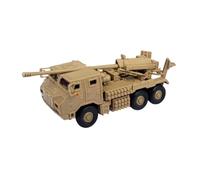 mophrati Maquette de Char 4D, kit de Maquette Char, Jouet Collection, construisez Votre Propre Ensemble blindé, décoration à Assembler, échelle 1/72, kit à Monter soi-même, Jaune, 13 x 4.5 x 4.5 cm