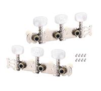 mophrati Mécaniques de guitare 3L3R avec boutons en nacre blanche résistante, conçues pour un son optimal et une meilleure restitution sonore.