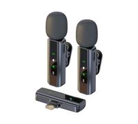 mophrati Microphone Cravate sans Fil, Voix Claire, Portable, Facile à Utiliser, Microphones sans Fil et Mini micros, Type-c, Un à Deux