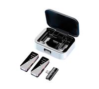 mophrati Microphone sans Fil Clear Voice, Microphone Cravate pour Cravate sans Fil Portable, ABS, Éclairs, S18