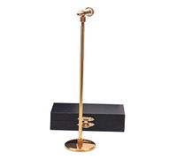 mophrati Mini Microphone, Instrument de Musique Miniature, Figurines, Accessoire de décoration pour Chambre d'enfant, en métal, échelle 1:12 : , Saxophone, Trompette, Tuyau courbé