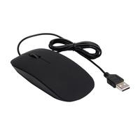 mophrati Mini Souris d'ordinateur Filaire, Mate, Tactile, Confortable, adaptée pour aux claviers de Jeu, Table de Travail et d'étude, Noir