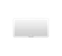 mophrati Miroir de maquillage LED tricolore léger à intensité variable pour la plupart des modèles de voiture ABS portable rendant l'installation et facile, blanc