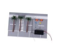 mophrati Modèle de scène de Table Sable Diorama scène Route modèle Voiture réaliste à l'échelle 1/64 Ensemble d'affichage pour Les passionnés et Les collectionneurs Diorama Garage