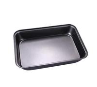 mophrati Moule à gâteau en acier au carbone forme rectangulaire antiadhésive pain biscuits moule à pain BBQ plateau de cuisson ustensiles de cuisson Gadgets cuisine, M/32CM*22CM